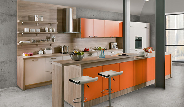 Farbpsychologie_orange_Küche